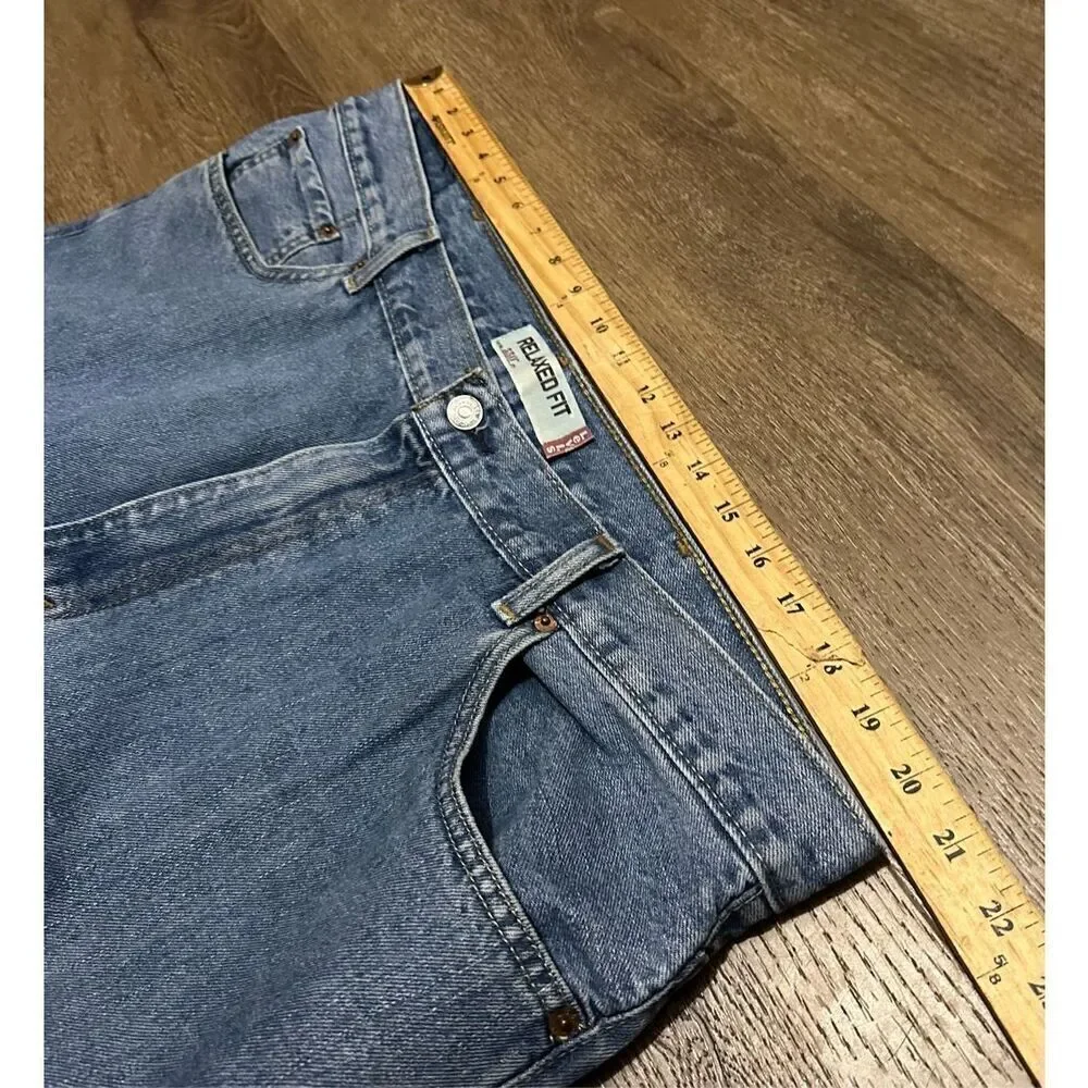 Levi's 550 Relaxed Fit Mens 40x34 Blue Jeans Light Wash Denim Great Condition